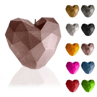 Candellana Heart Low-Poly Kerze - Kerze für Valentinstag -Valentinstag Kerzen - Geschenkidee - Kerze Herz - Romantische Deko - Liebes Kerzen - Handgemachtes Geschenk