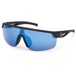 adidas Sport Sp0109 Damen-sonnenbrille - Matte Black / Blue Mirror - One Size