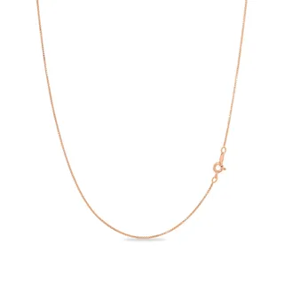KEZEF Rosegold Kette Damen, 925 Sterlingsilber rosévergoldet & wasserfest – Venezianerkette/feine Gliederkette, Halskette ohne Anhänger, anlauffrei, hypoallergen, 38–76 cm