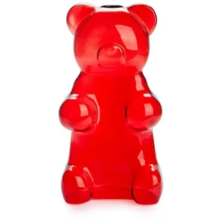 Balvi Blumenvase Yummy Bear Rot Farbe In Form eines Gummibärchens Glas 24 cm