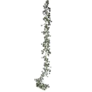 Flair Flower Tannengirlande mit Kunstschnee grün/weiß