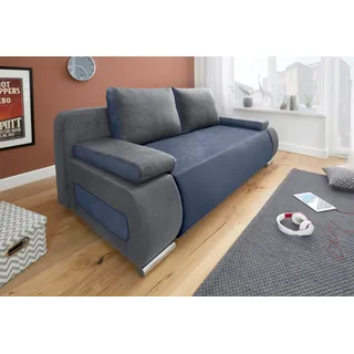 COLLECTION AB Schlafsofa »Moritz«, mit Bettfunktion und Bettkasten, komfortabler Federkern, blau