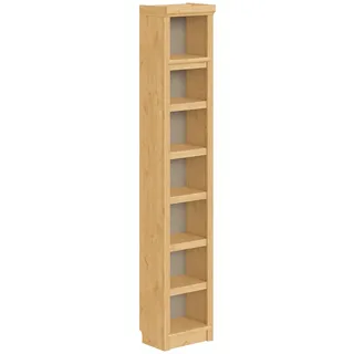 Bücherregal OTTO HOME "Soeren Regal B/T/H: 40/29/220 cm", natur, B:40cm H:220cm T:29cm, Massivholz, Regale, Bücherregal, Kiefer FSC-zertifiziert, 7 Fächer und 6 Einlegeböden