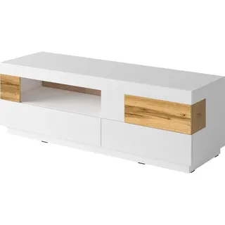 OTTO home SILKE Lowboard 160 cm Weiß Holz/Metall/Melamin