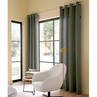 Gardine "Coast", anthrazit, B:140cm H:250cm, Polyester, Polyester, SCHÖNER WOHNEN-KOLLEKTION, Gardinen, Gardine, strukturierte Leinenoptik im modernen Dessin