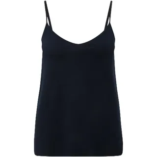 Ulla Popken Damen Spaghetti Top Leicht V-Ausschnitt 829350 T-Shirt, Marine, 46-48 EU