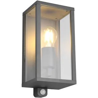 Trio Außenwandleuchte Aluminium Druckguss Anthrazit 1x E27 mit Bewegungssensor