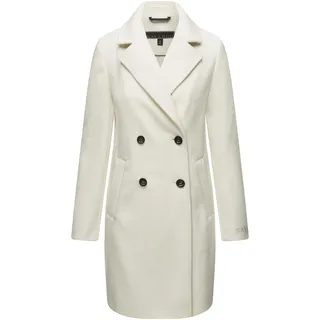 Kurzmantel NAVAHOO "Kurzmantel Frostjuwel 14", Damen, Gr. XXL, weiß (sanftes weiß), Obermaterial: 80% Polyester PES. 10% Modacryl MAC. 10% Viskose CV. Obermaterial: Futter: 100% Polyester PES., Mäntel Kurzmantel