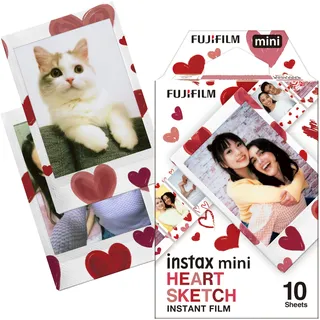Fujifilm Instax Mini Heart Sketch 10 Bilder