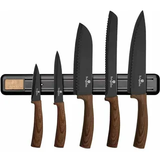 Berlinger Haus Satz Messer 6 Elemente Forest Line BH2540 - Braun, Silber, Schwarz