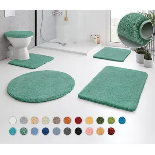 Badematte KLEINE WOLKE "RELAX" Gr. 13, grün (maledivia), H:30mm, Polyacryl, Badematten, Badematte, Badteppich, Uni Farben, rechteckig, rund & als Set erhältlich