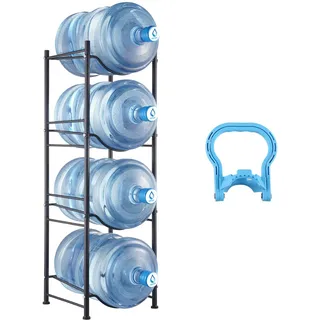 Vevor Weinregal 4 Ebenen 5 Gal Schwarz