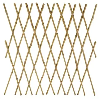 Kinzo Bambus Rankgitter - Ausziehbares Rankgitter für Kletterpflanzen - Bambus Spalier Garten 110 X 81 cm - Natur
