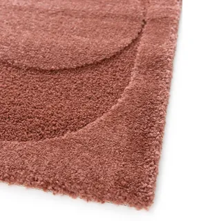 Primaflor COSMO Point Hochflorteppich 200 x 290 cm Dunkelrot