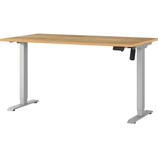 Germania Schreibtisch Boras Eiche / Silber