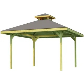 Weka Pavillon »Gartenoase 651 Gr.2 mit Dachaufsatz« 19 mm Massivholzdach,