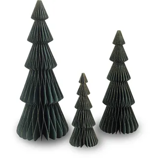 Weihnachtsbaum & Weihnachtsdeko - Deko für Zuhause, oder Büro - tischdeko Weihnachten - 3er-Set Weihnachtsbaum klein: (40/30/20 cm) - Weihnachtsdeko aussen, innen - Einfach aufzubauen