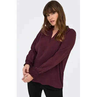 ONLY CARMAKOMA Carmetta Life V-Neck Top Tawny Port 50