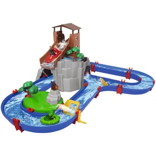 Aquaplay Adventureland Wasserbahn mit Berg, Turm und Stausee