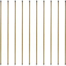 Bild Bambusoptik-SET, Stahl-Rankstab, Pflanzenstütze, Rankhilfe, Pflanzstäbe, Tomatenstäbe, Braun, 10 Stück, 90 cm, 89131