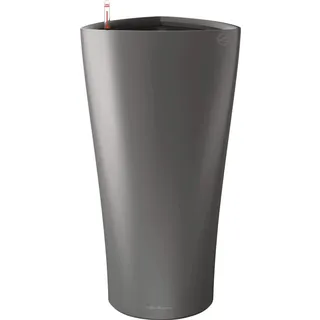 LECHUZA Delta 30 Ø 30 x 56 cm Anthrazit metallic