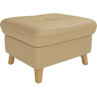 sit&more Hocker Göteborg mit Federkern 76 x 47 x 63 cm Braun