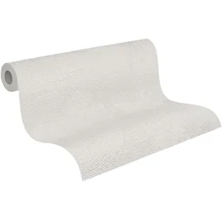 A.S. Création Vliestapete mit 3D Effekt - hochwertige Tapete Grafik 399351 in Grau, Weiß - Tapete Vlies 3D Optik - Made in Germany