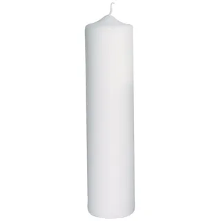Rayher Stumpenkerze 6 cm 25 cm weiß