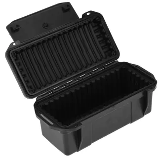 Troc Wasserdichte Outdoor Box - Stoßfest, Luftdicht, Überlebensbox für Boot, Camping & Wandern - Schwarz