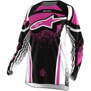 Alpinestars Stella Techstar Nomur Langarm-trikot - Black / White / Fuchsia - S