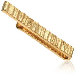 Kuzzoi Krawattennadel »Krawattennadel Organic Struktur Modisch Trend 925 Silber«, goldfarben