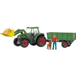 Schleich FARM WORLD Traktor mit Anhänger
