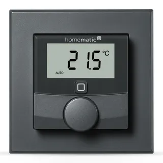 Homematic IP Wandthermostat mit Luftfeuchtigkeitssensor Anthrazit