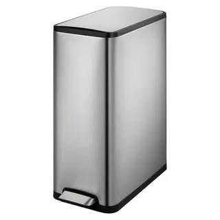 EKO - Ecoslim Recycler Treteimer 20+20 Liter - Stainless steel Plastic  - Matt Edelstahl - Silber