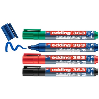 edding 363 Whiteboardmarker farbsortiert 1,0 - 5,0 mm, 4 St.