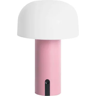 Leitmotiv - Tischleuchte Luca Led - Rosa - Ø15cm Tischlampe - Nachttischlampe, Wohnzimmer, Schlafzimmer - Rosa