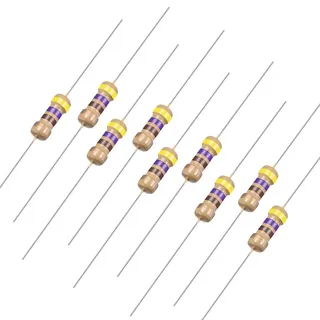 sourcing map 50Stück Axiale Kohlenstoff Schichtwiderstände 470 Ohm 0.25W 5% | Toleranzen