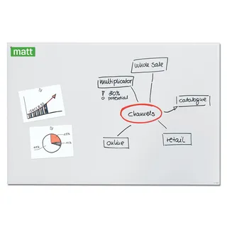 Sigel Glas-Magnettafel Artverum 150,0 x 100,0 cm super-weiß matt