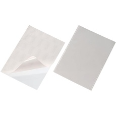 Durable Selbstklebetasche Pocketfix, für Dokumente A4, 10 Stück, transparent, 829519