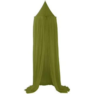 Meyco Baby Baldachin fürs Kinderzimmer - 55x240cm - hängender Betthimmel - Bettvorhang fürs Babybett, Babywiege oder Stubenwagen- Avocado