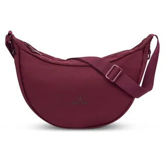 Johnny Urban Crossbody Bag Damen & Herren Rot - Ally Medium | Moon Bag Design - Umhängetasche im Halbmond Stil - Halbrunde Tasche mit verstellbarem Gurt - Wasserabweisend