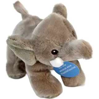 Kuscheltier Elefant nachhaltig - ca. 15 cm - Grau