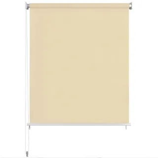 vidaXL Außenrollo 120 x 140 cm Cremeweiß - Creme