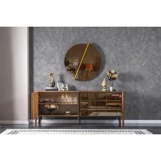 JV Möbel Sideboard Spiegel Kommode Designer Luxus Modern - Braun