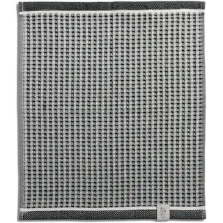 MÖVE New Heritage Waffelpiquée Seiftuch 30 x 30 cm aus 100% Baumwolle, Black/Nature