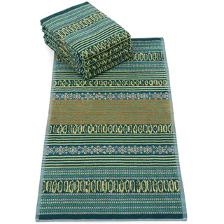 Bassetti Handtuch Roccaraso V1 aus Baumwolle in der Farbe Grün, Maße: 50cm x 100cm, 9324172