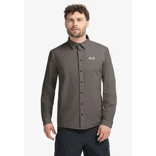 Jack Wolfskin Prelight Suncool LS Shirt M flint (F0302) M