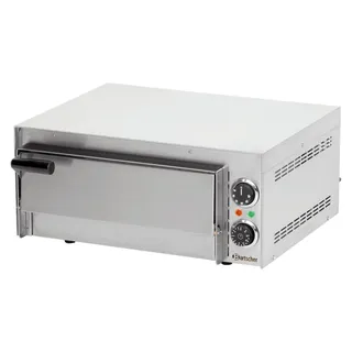 Bartscher Mini 1, 1 Pizza/Pizzen, Edelstahl, 35 cm, 300 °C, Edelstahl, 230 V - Silber