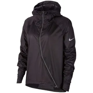 Nike Damen W NK SHLD JKT HD Runway Sport Jacket, Black/(Reflective silv), L