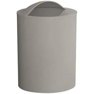 Gedy G-Eye Papierkorb Taupe hell, Maße und Gewicht Badezimmerkorb: 26,5 x 19 x 19 cm & 0,25 kg, aus thermoplastischen Harzen, Abfalleimer Bad Design R&E, 100% Made in Italy